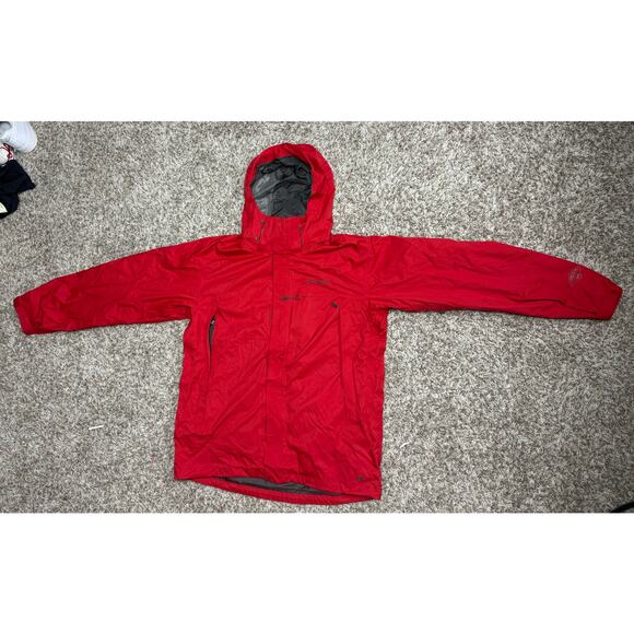 Columbia Omni-Tech Interchange Jacket Sz L Red Waterproof Breathable Hooded - Picture 1 of 14